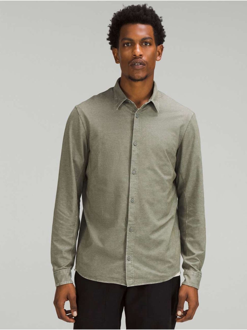 Lululemon Men's Slim Fit Button down Long-Sleeve Shirt Sz M